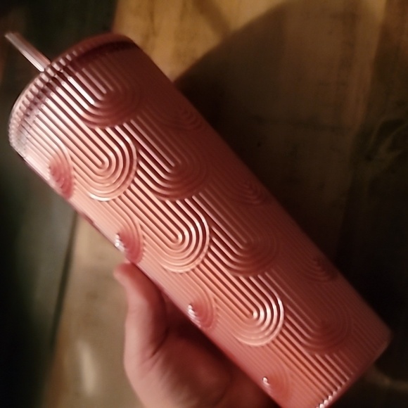 Starbucks Dusty Rose Shimmer Shell Mermaid Scales Cup Tumbler Venti - Picture 6 of 6